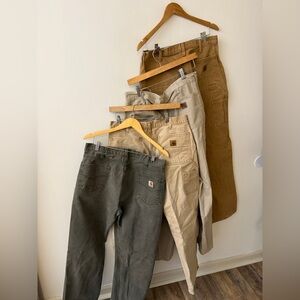 Carhartt Men's Cargo Pants - Olive, Beige, Tan